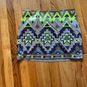 Mini sequin skirt
